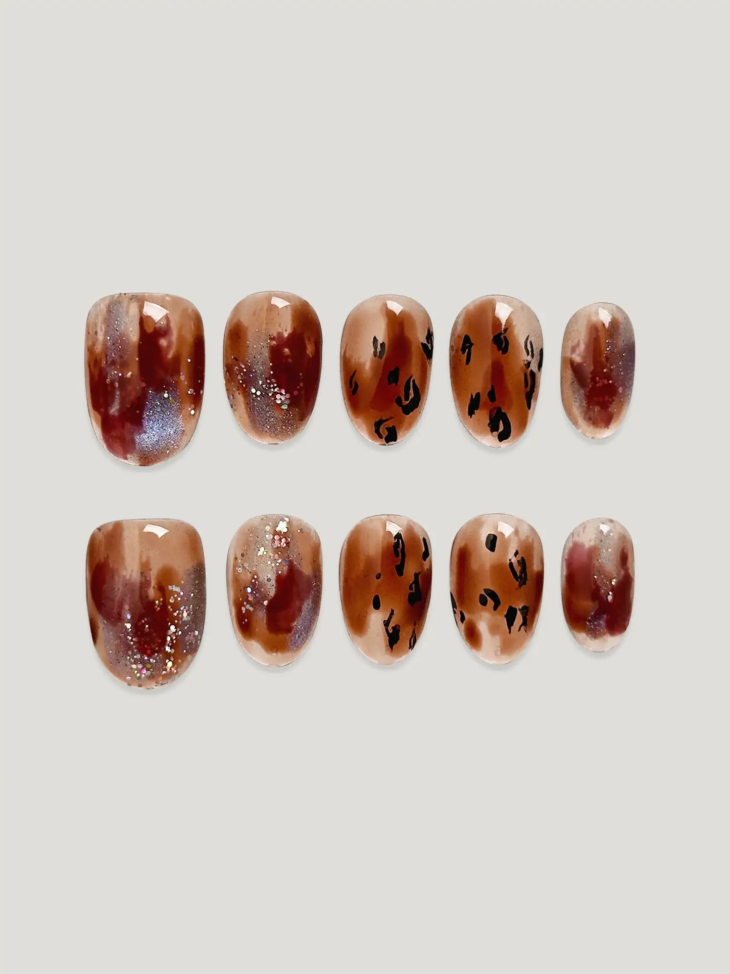 Amber_front - JOYOYSY handcrafted press-on nails