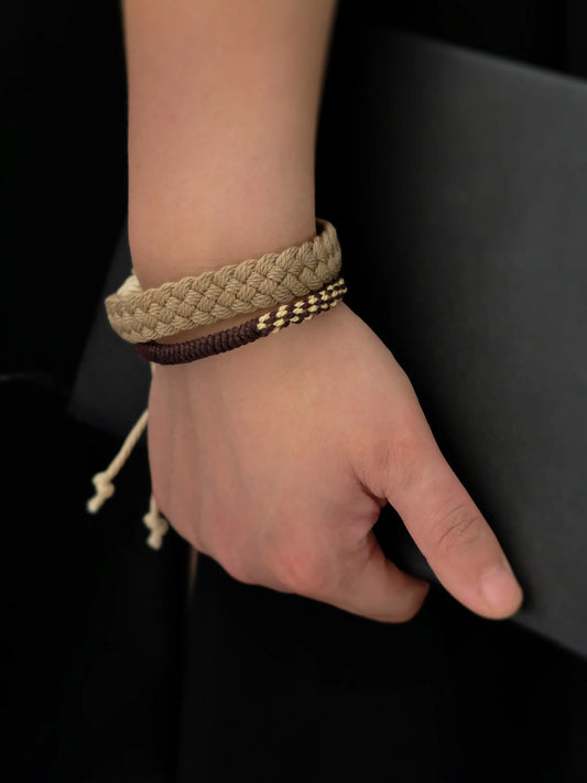 Tibetan style two-color tassel bracelet model 01