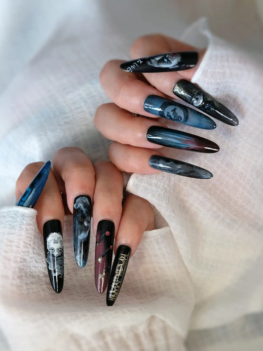 WangJiaEr Press-on nail nail hand 01