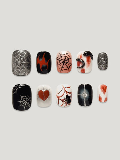 Forbidden Heart Web front - JOYOYSY handcrafted press-on nails