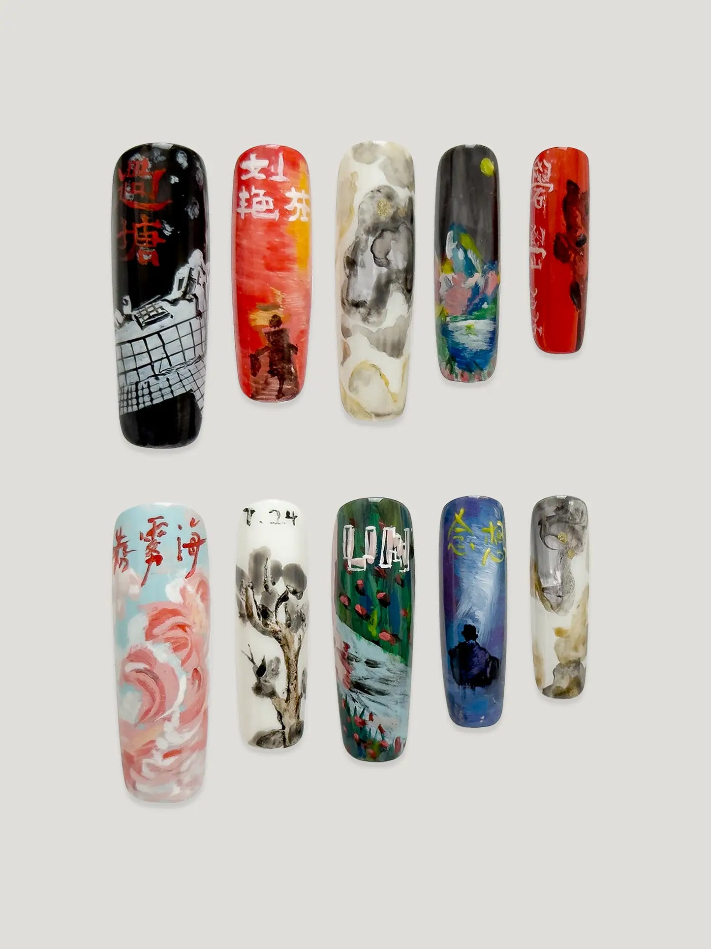 Jackson Yee Fan Nail Tips