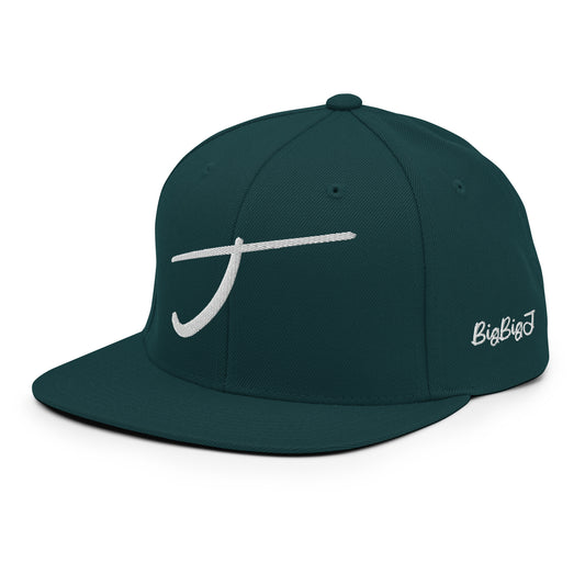 Letter J Embroidered Hat spruce left front