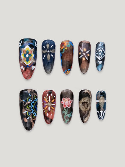 Lotus Lattice Art Press ons front