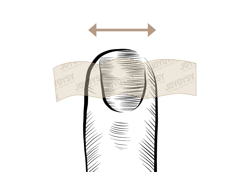 Measuring Your Nails S1 Use tape