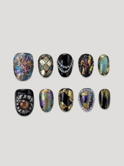 The Age of Beauty front - JOYOYSY handcrafted press-on nails