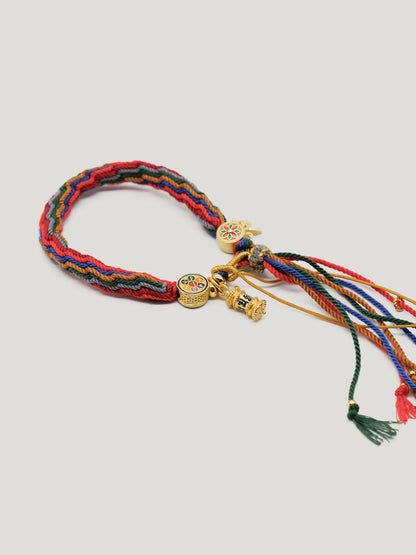 Tibetan Style Hand Braided Rope 03