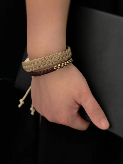 Tibetan style two-color tassel bracelet model 01